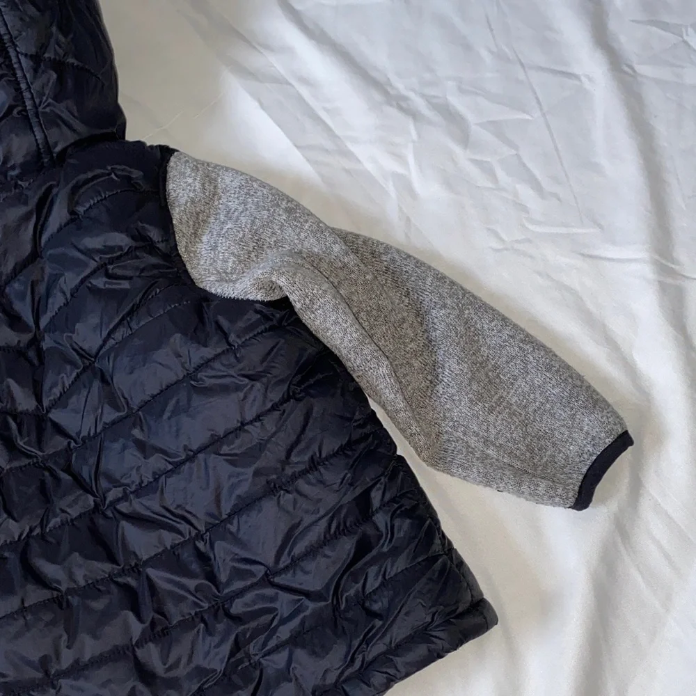 Reebok Black and Gray Hooded Jacket